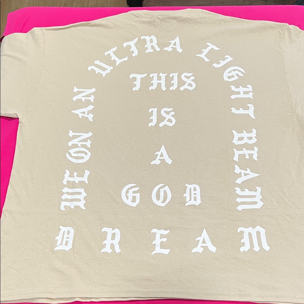I FEEL LIKE PABLO , Glidan Cream Heavy Cotton Tee NWOT